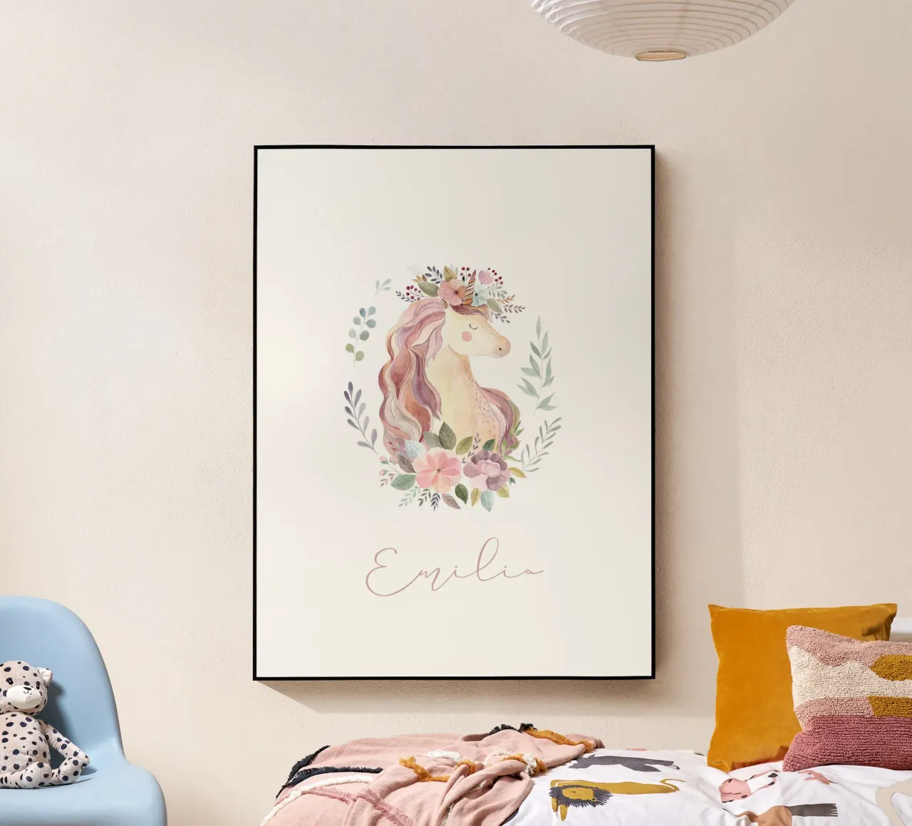 Unicorn Acryl-Glas von Kartenliebe