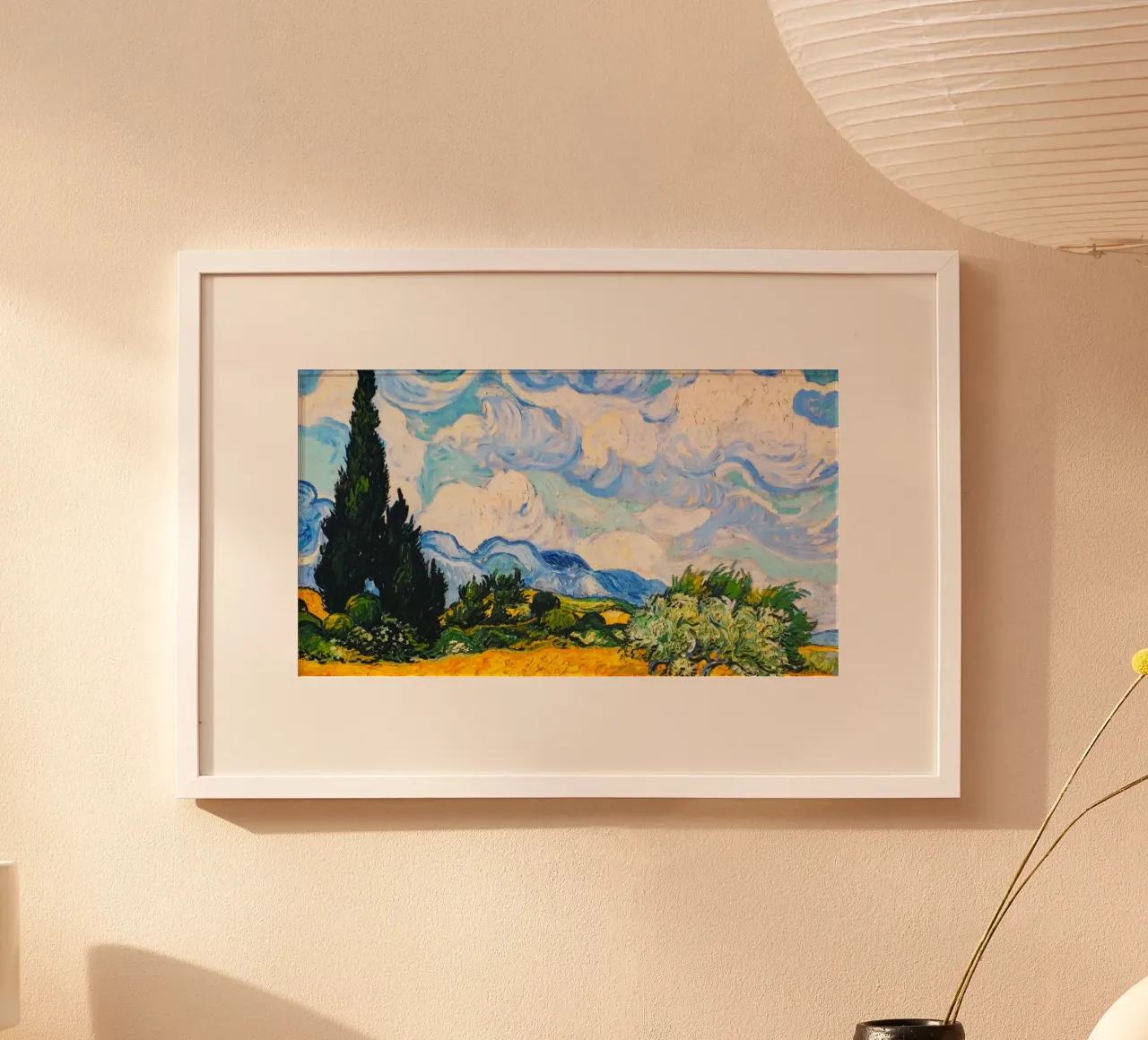scene tree clouds poster da sunity