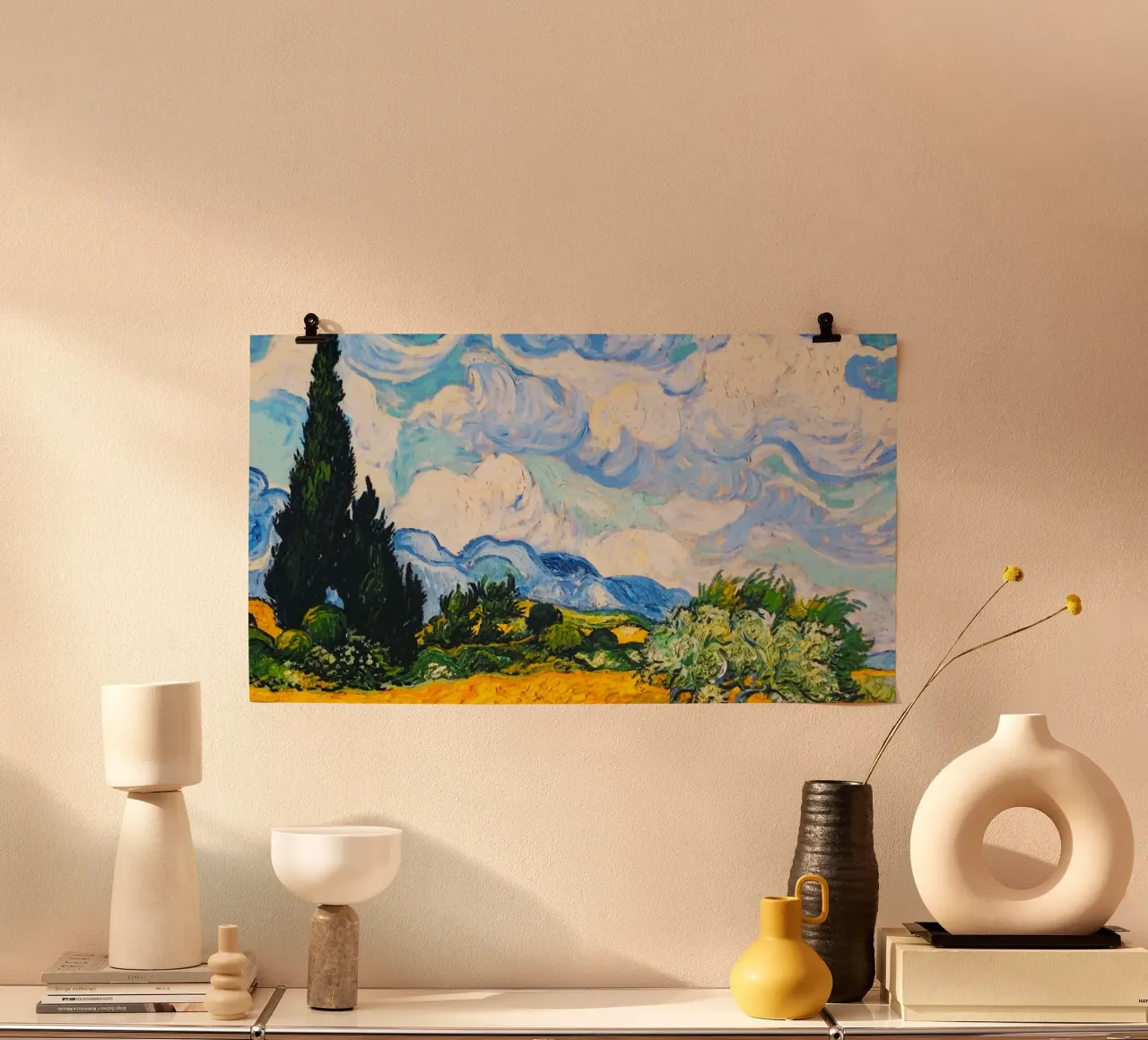 scene tree clouds poster da sunity