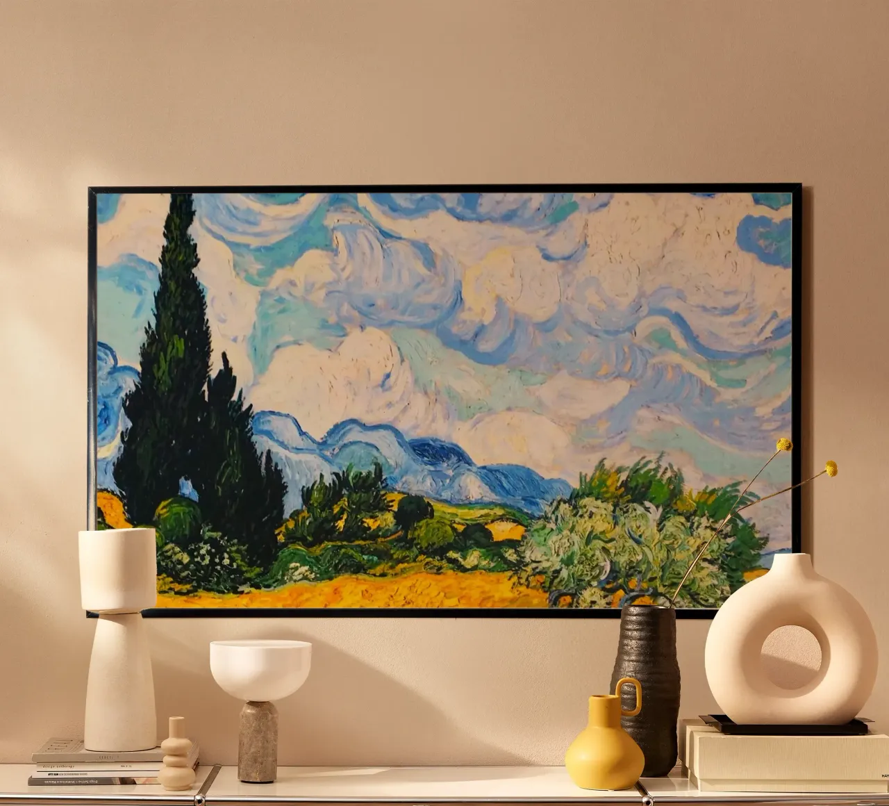 scene tree clouds poster da sunity