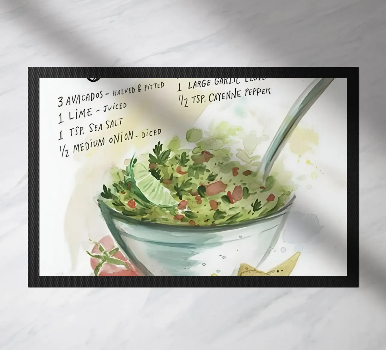 guacamole zerbino da Type & Tape