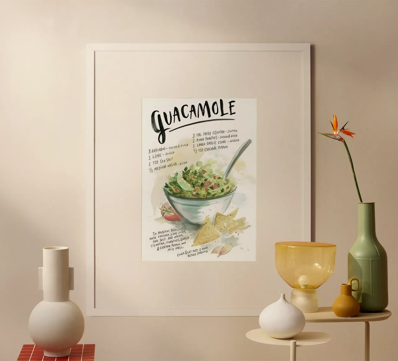 guacamole poster da Type & Tape