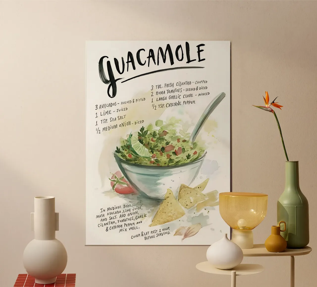 guacamole poster da Type & Tape