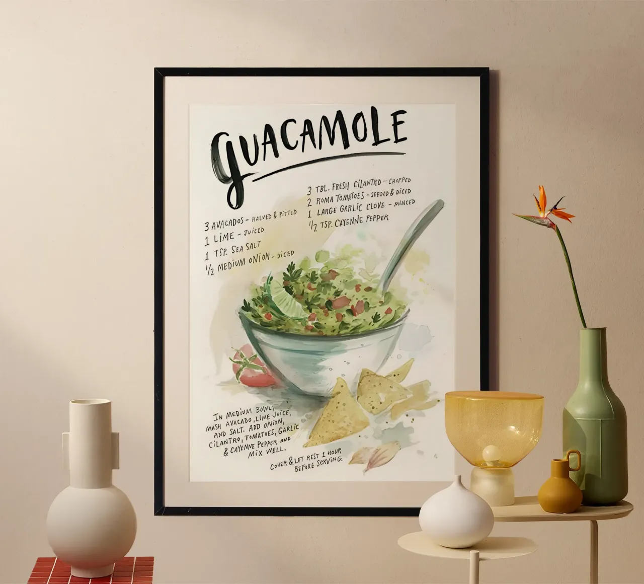 guacamole poster da Type & Tape