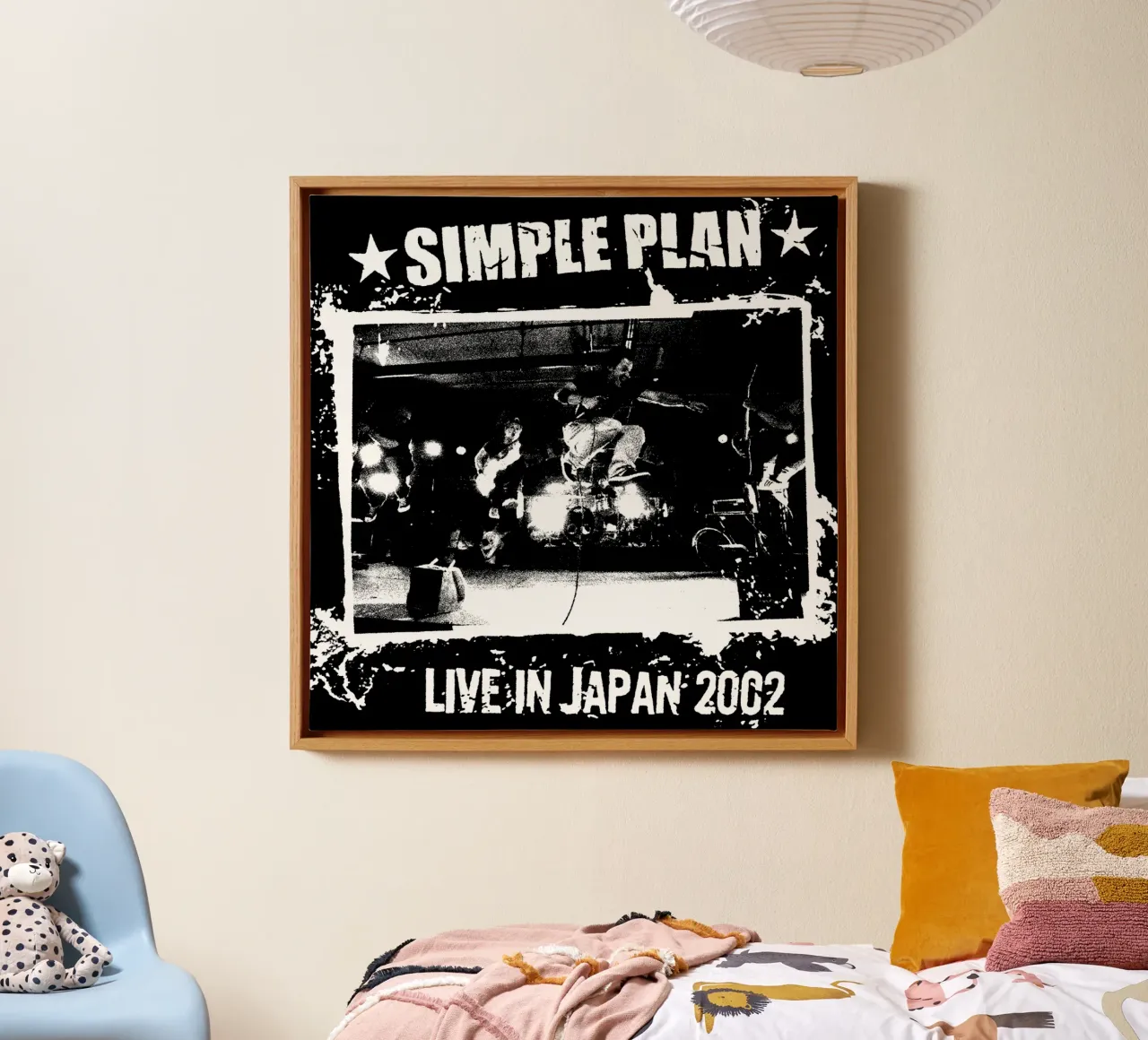 Silhouette Simple Pan Pop Punk tela con Cornice a cassetta da skurtow