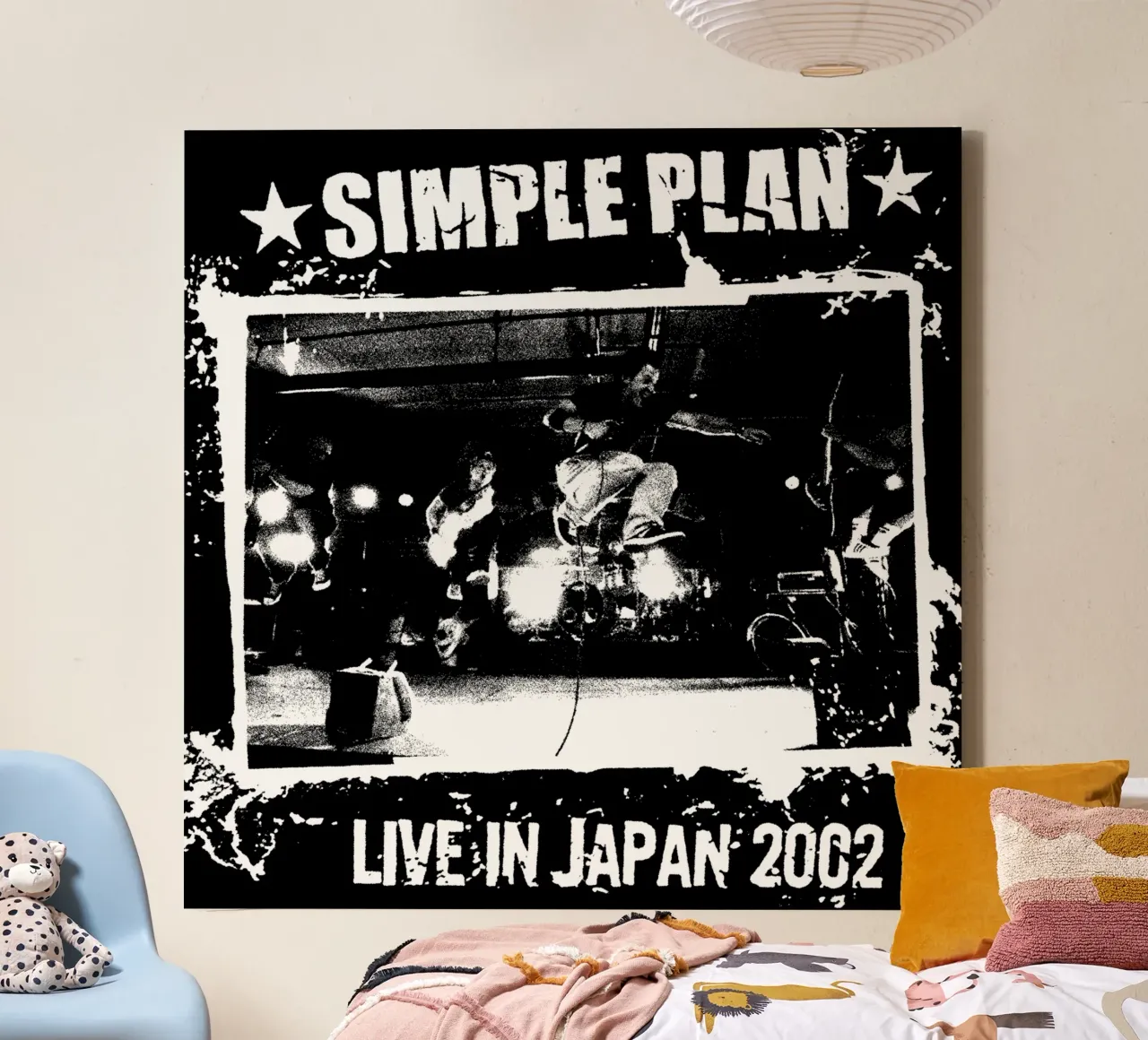 Silhouette Simple Pan Pop Punk tela con Cornice a cassetta da skurtow