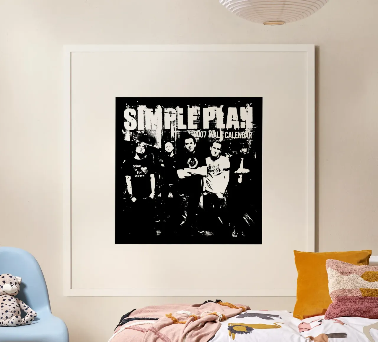 Stile Grunge Rock Semplice Padella poster con telaio in alluminio da skurtow