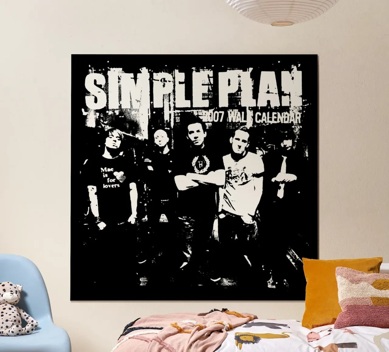 Stile Grunge Rock Semplice Padella poster con telaio in alluminio da skurtow