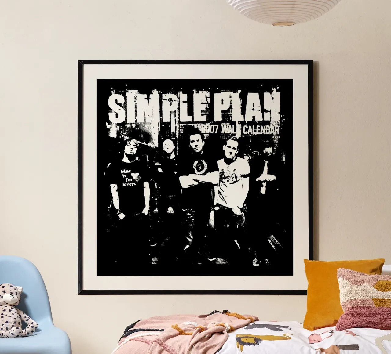 Stile Grunge Rock Semplice Padella poster con telaio in alluminio da skurtow