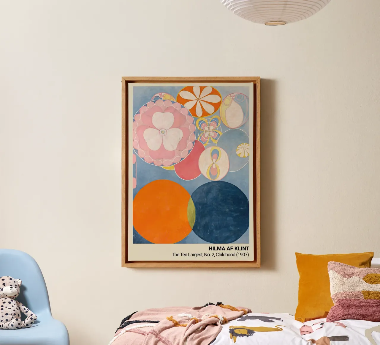 Hilma af Klint - poster tela con Cornice a cassetta da the red studio