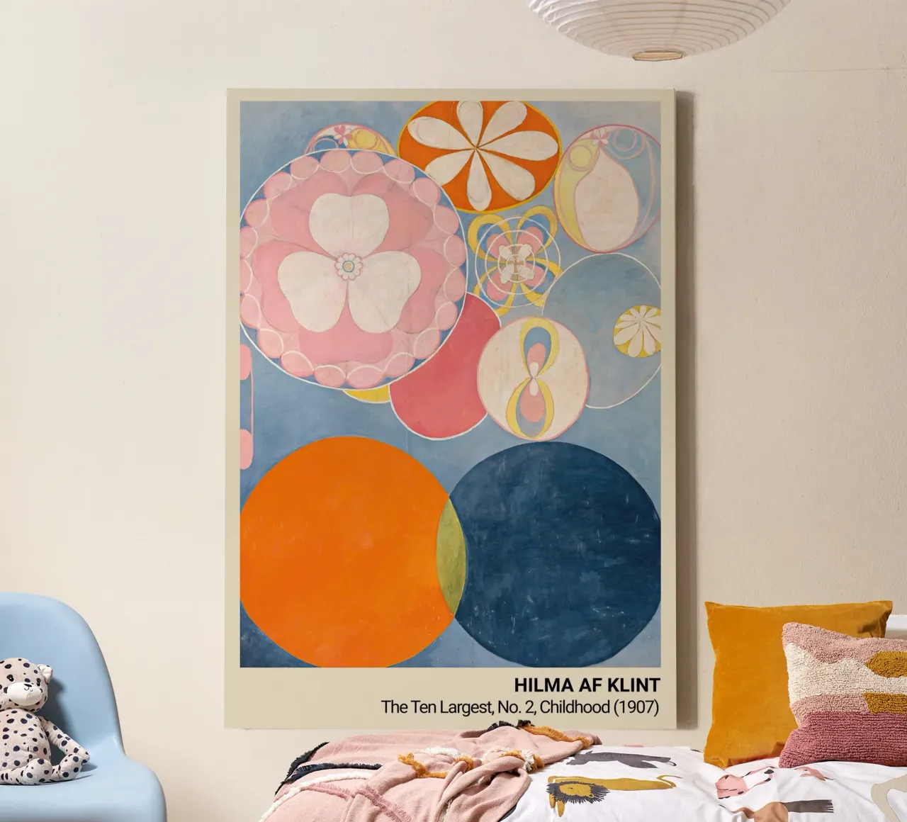 Hilma af Klint - poster tela con Cornice a cassetta da the red studio