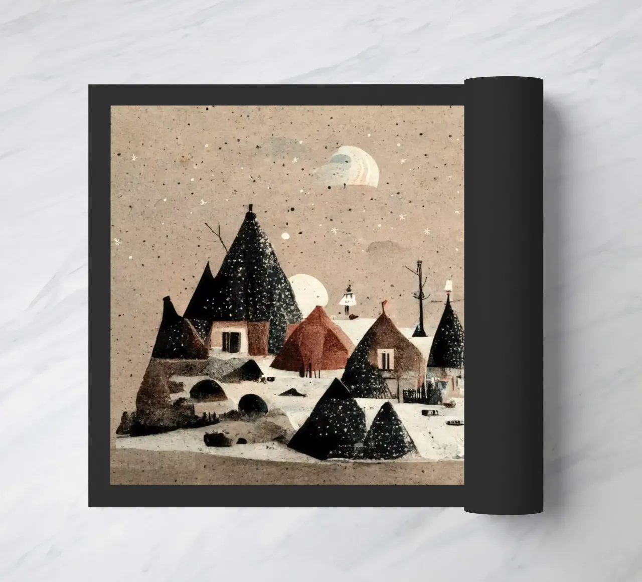 Tiny Winter Village zerbino da treechild