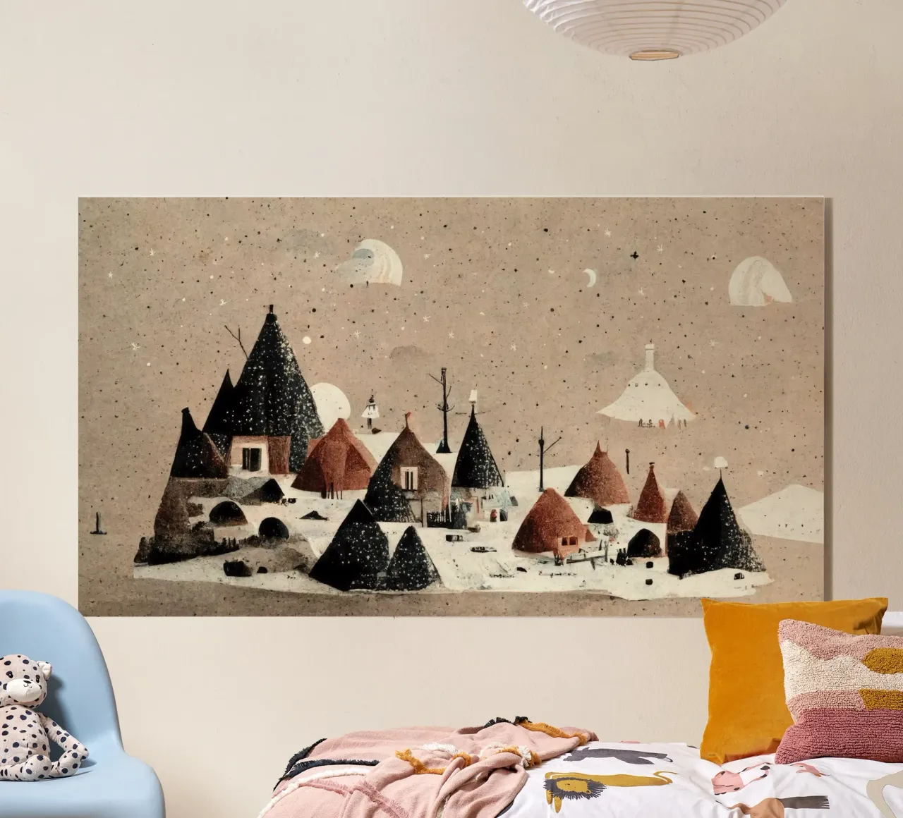 Tiny Winter Village plexiglass da treechild