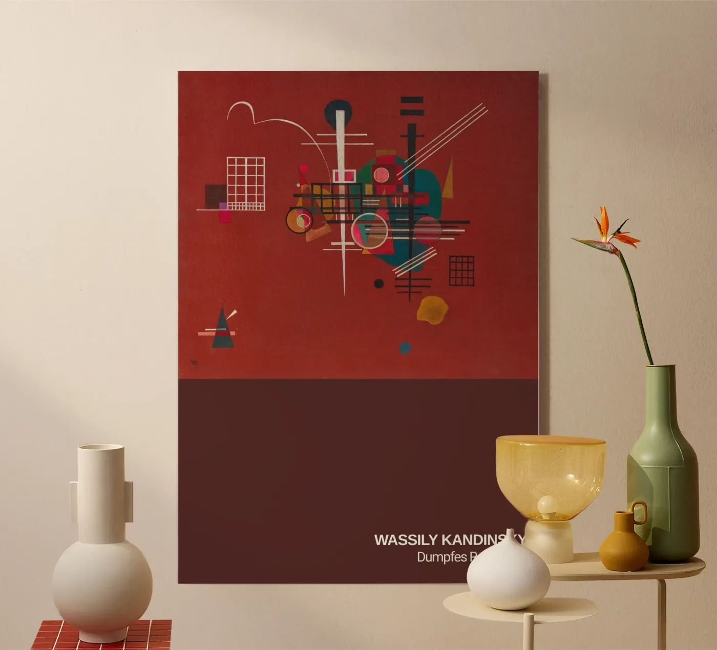 KANDINSKY - poster Acryl-Glas von the red studio