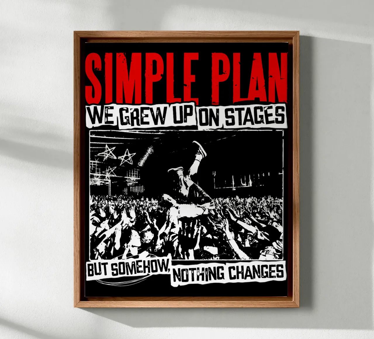 Grunge Punk Eenvoudig Pan canvas met Baklijst van sophielouise.designs