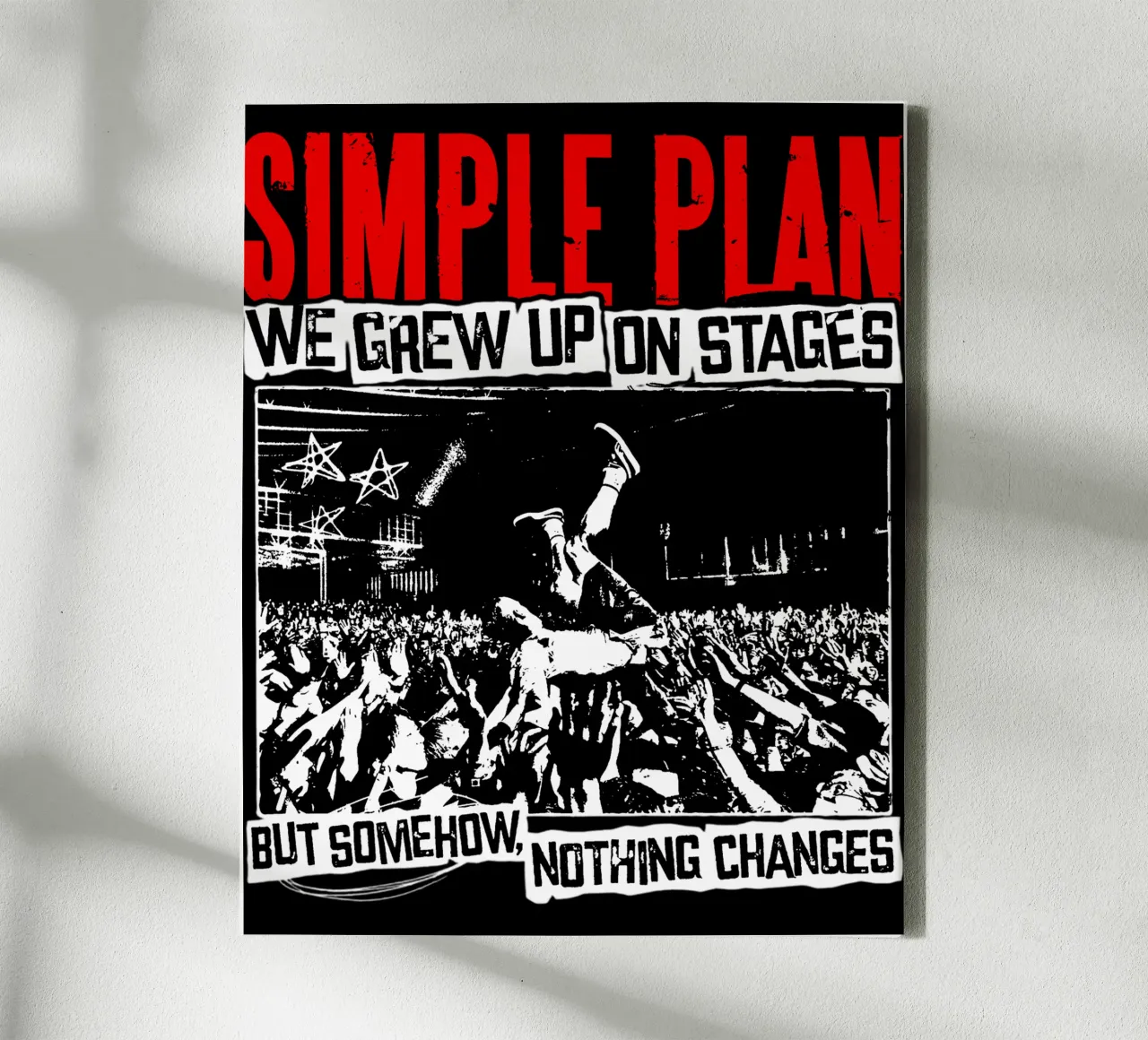 Grunge Punk Eenvoudig Pan canvas met Baklijst van sophielouise.designs
