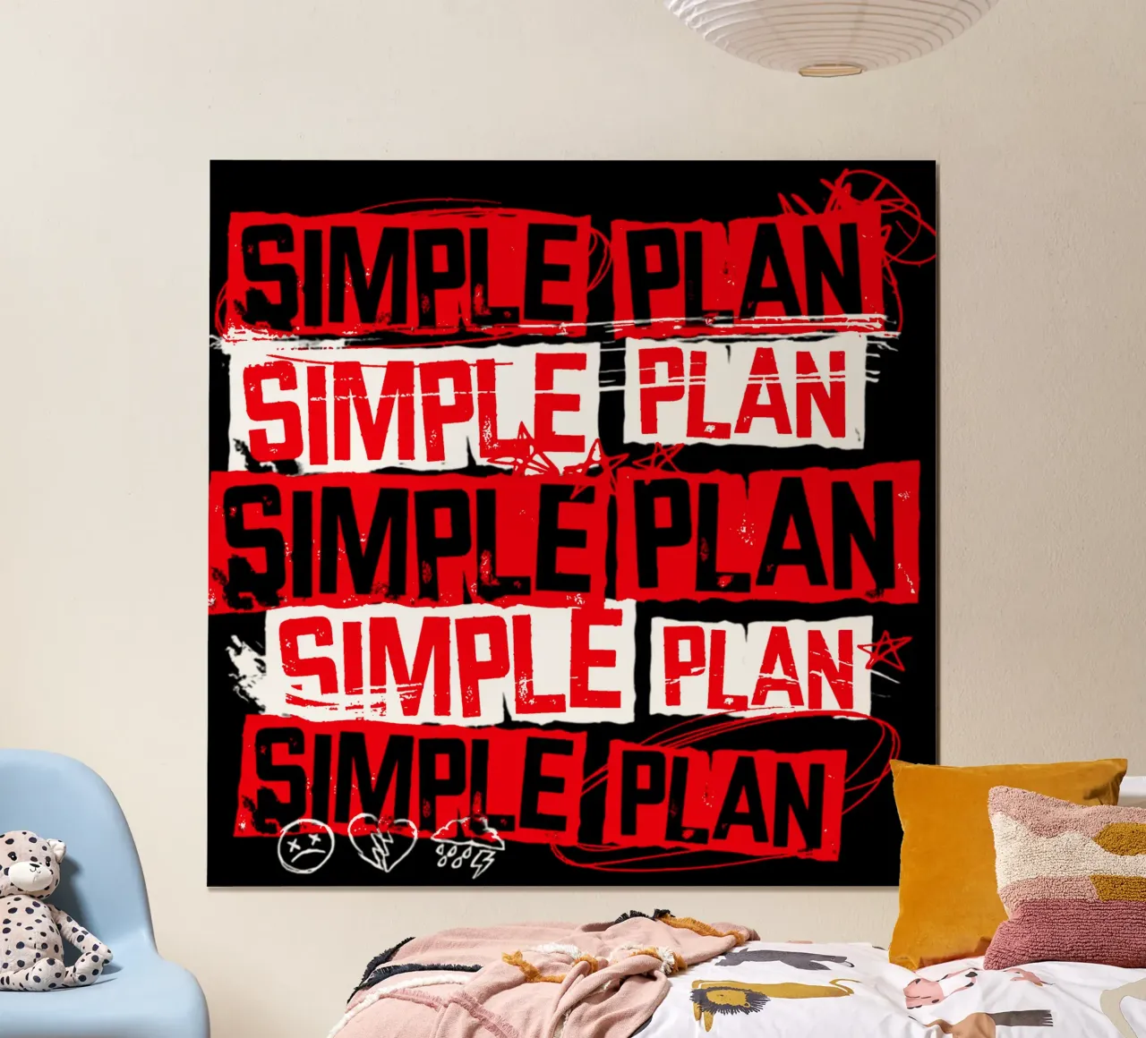 Lettera unica Semplice Pan poster da sophielouise.designs