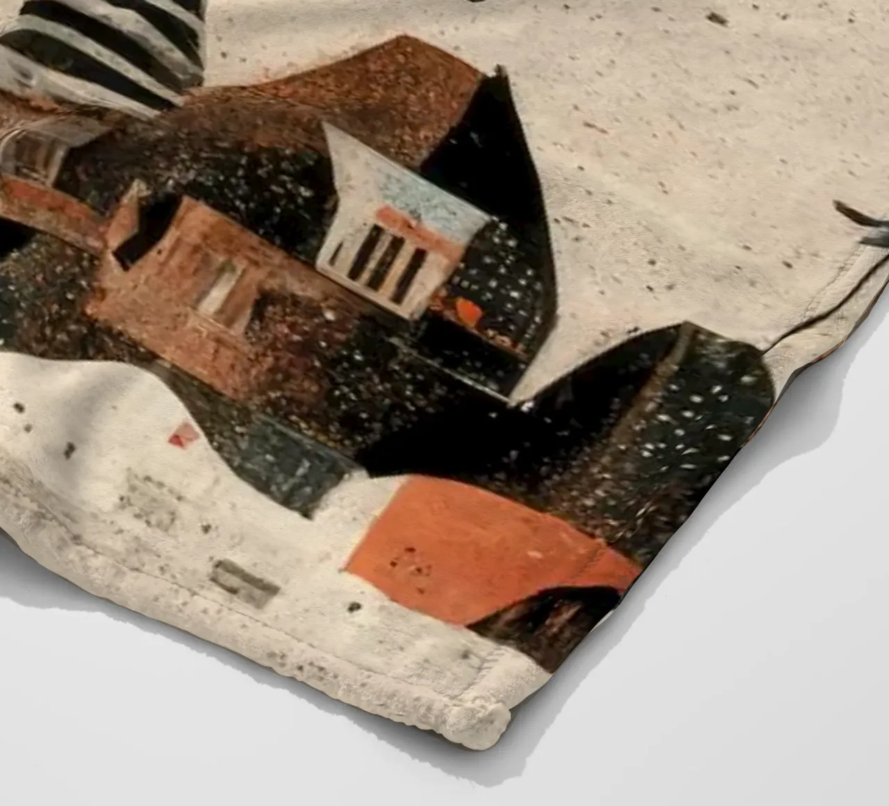 Tiny Christmas Town coperta in pile da treechild