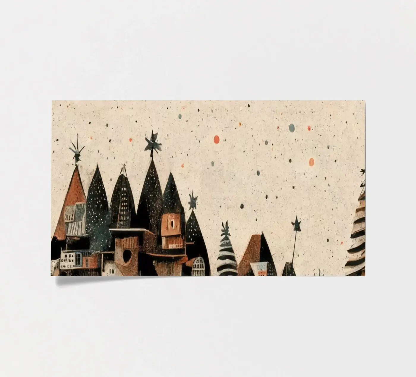 Tiny Christmas Town sticker sheet by treechild