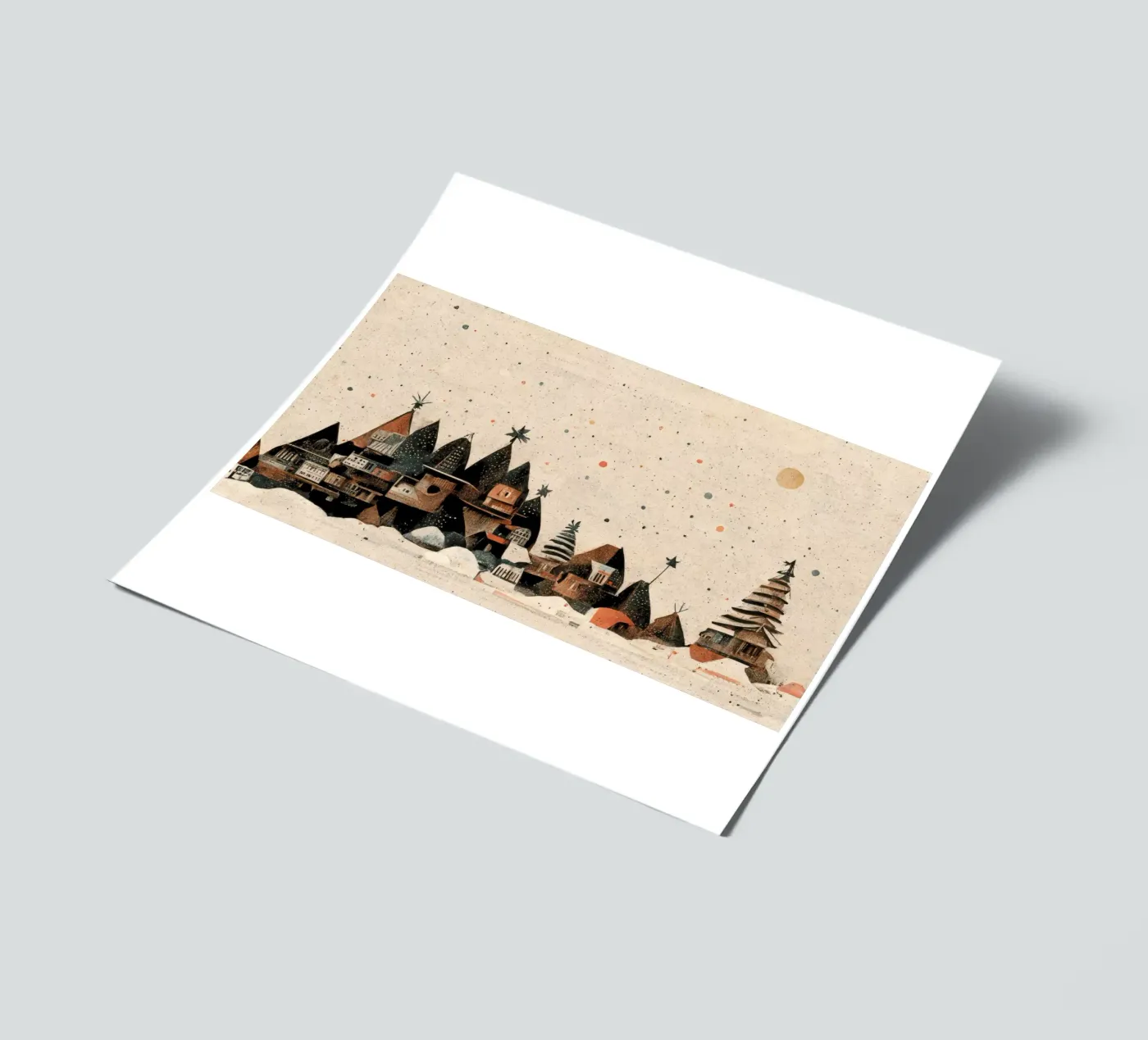 Tiny Christmas Town sticker sheet by treechild