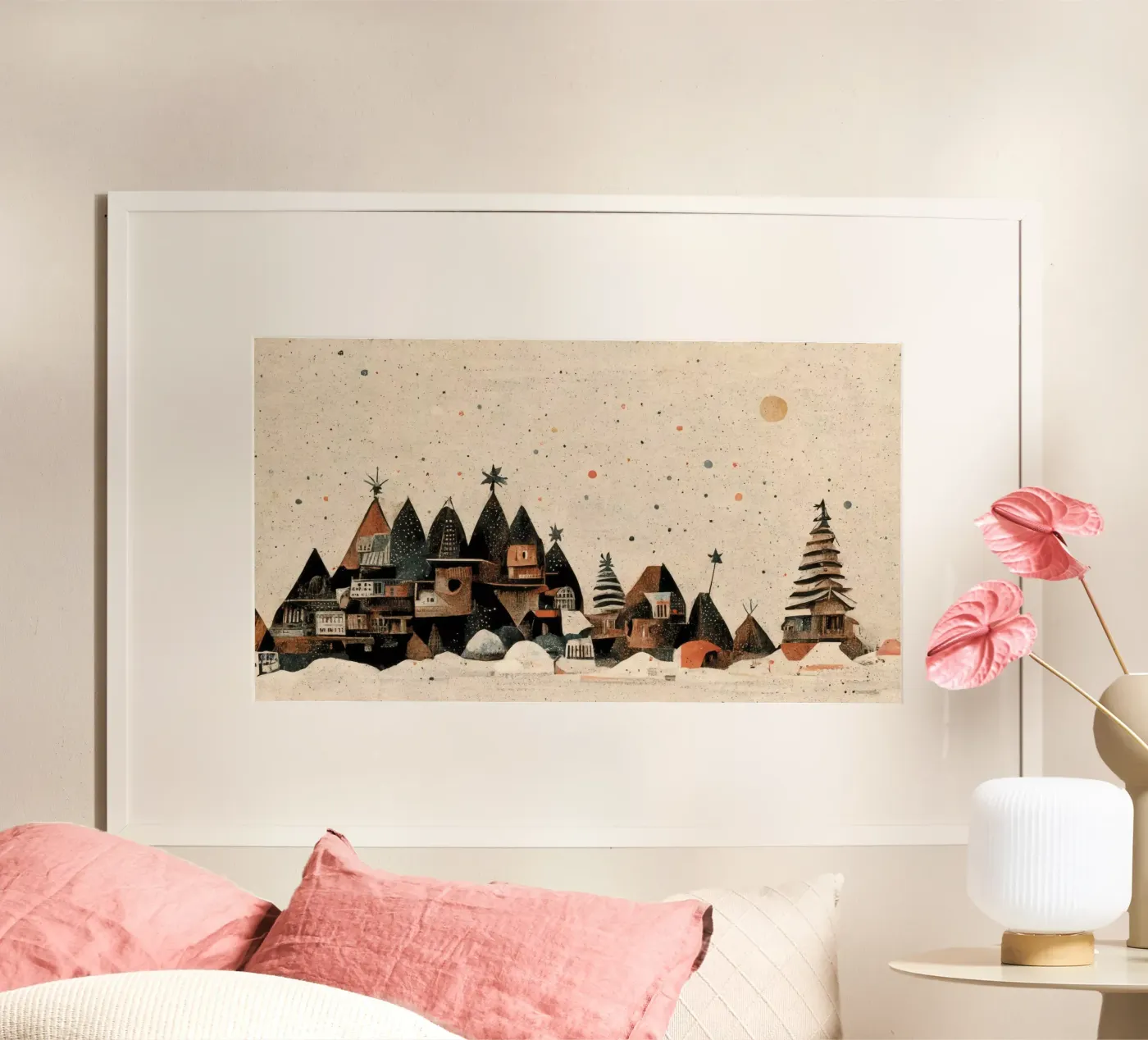 Tiny Christmas Town poster by treechild