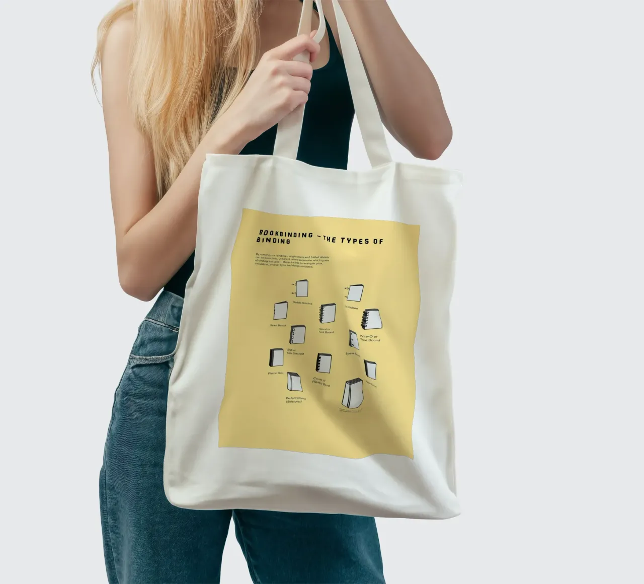 Bookbinding – The Types of Binding borsa in juta da kathrinmay