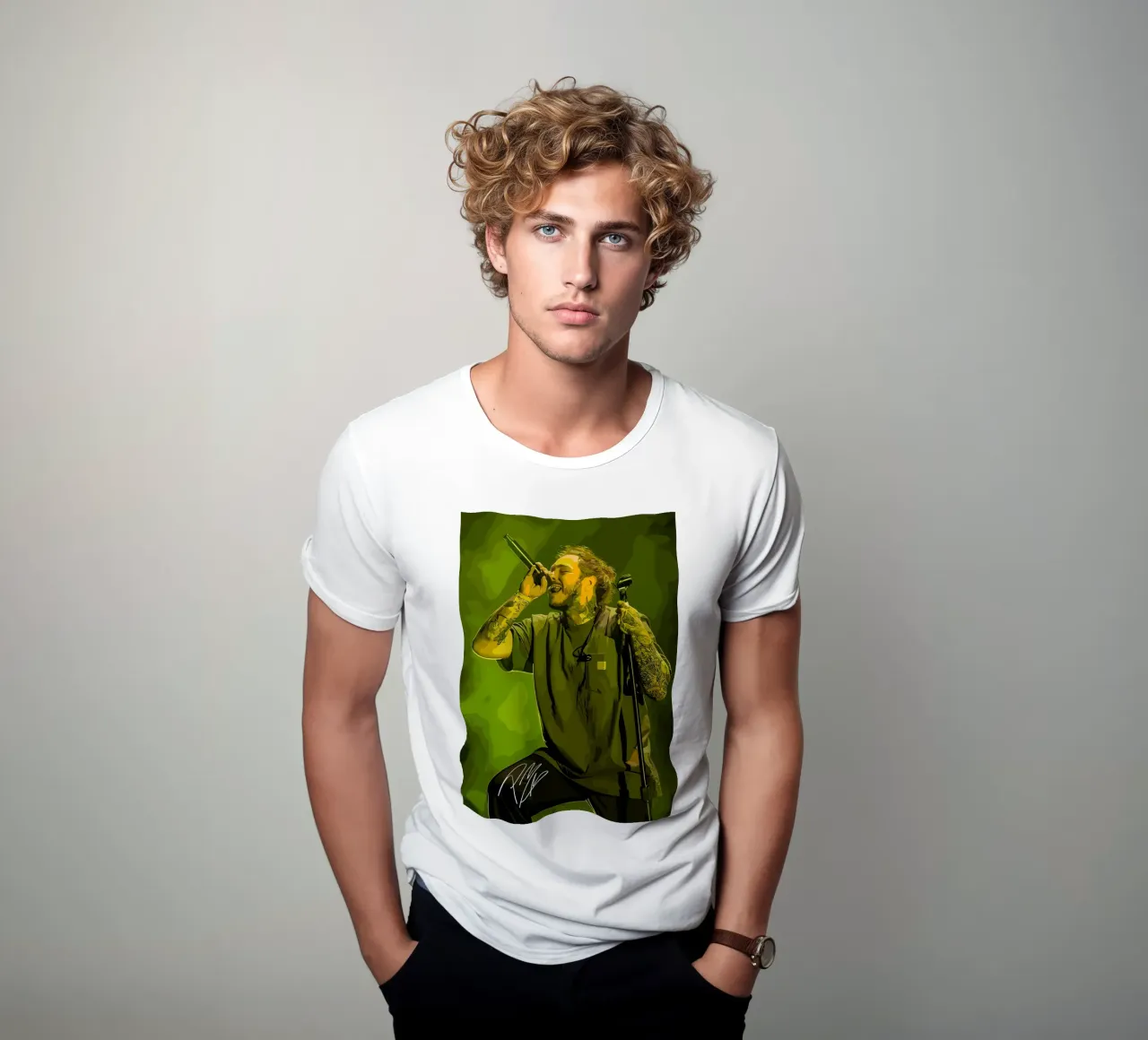 Performance di Post Malone t-shirt da shiners