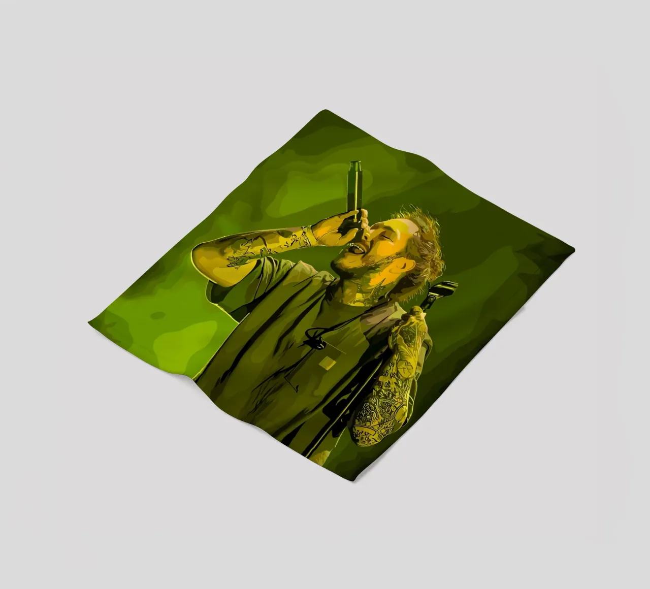 Performance di Post Malone coperta in pile da shiners