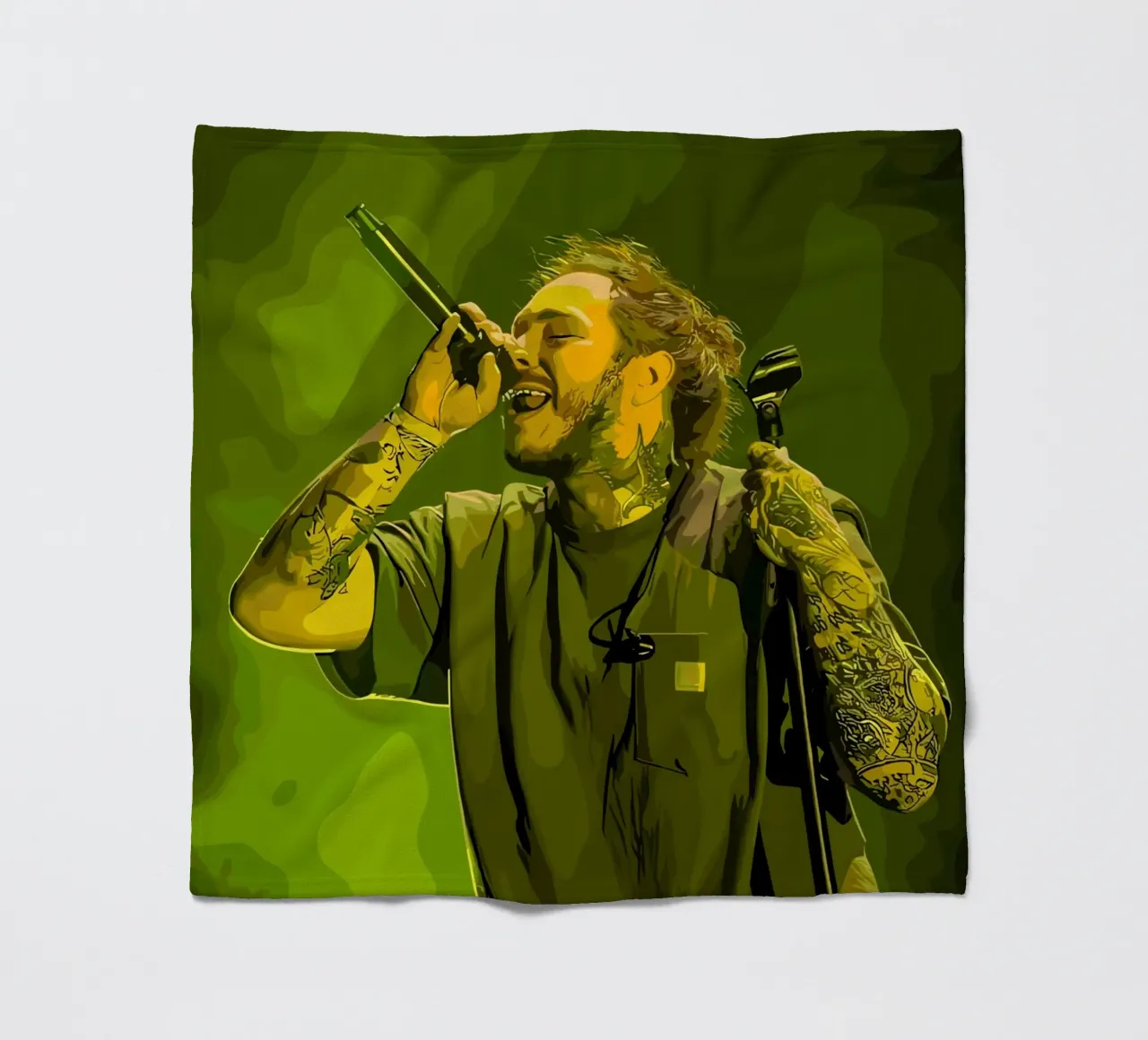 Performance di Post Malone coperta in pile da shiners