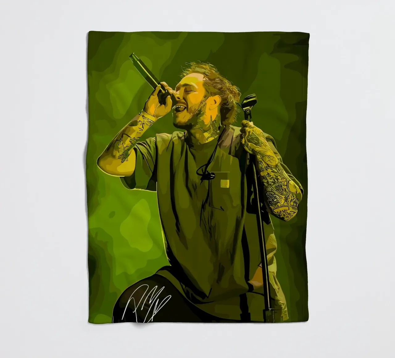 Performance di Post Malone coperta in pile da shiners