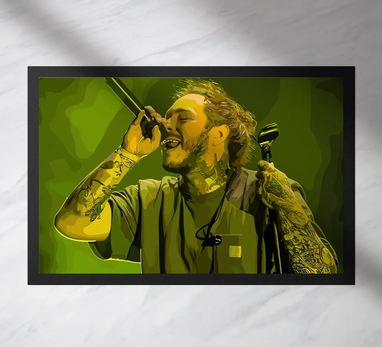 Performance di Post Malone zerbino da shiners