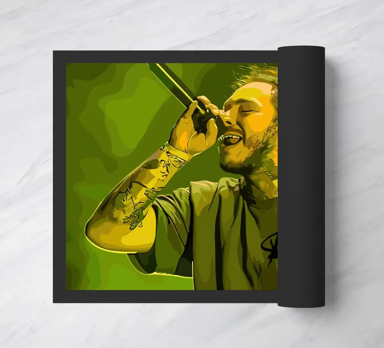 Performance di Post Malone zerbino da shiners