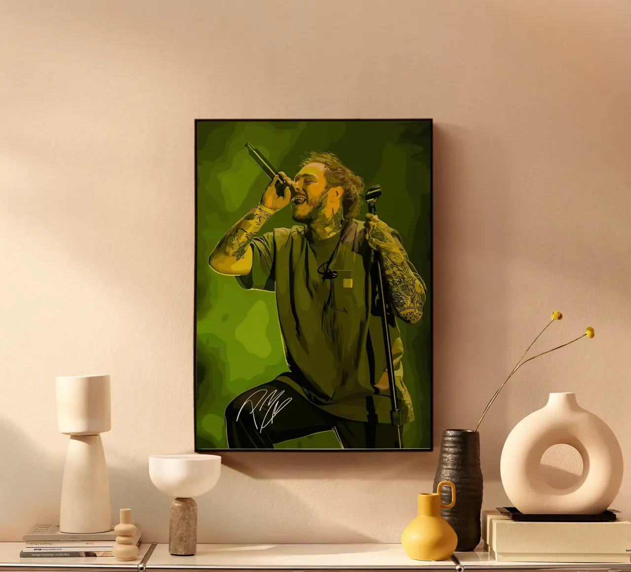 Performance di Post Malone plexiglass da shiners