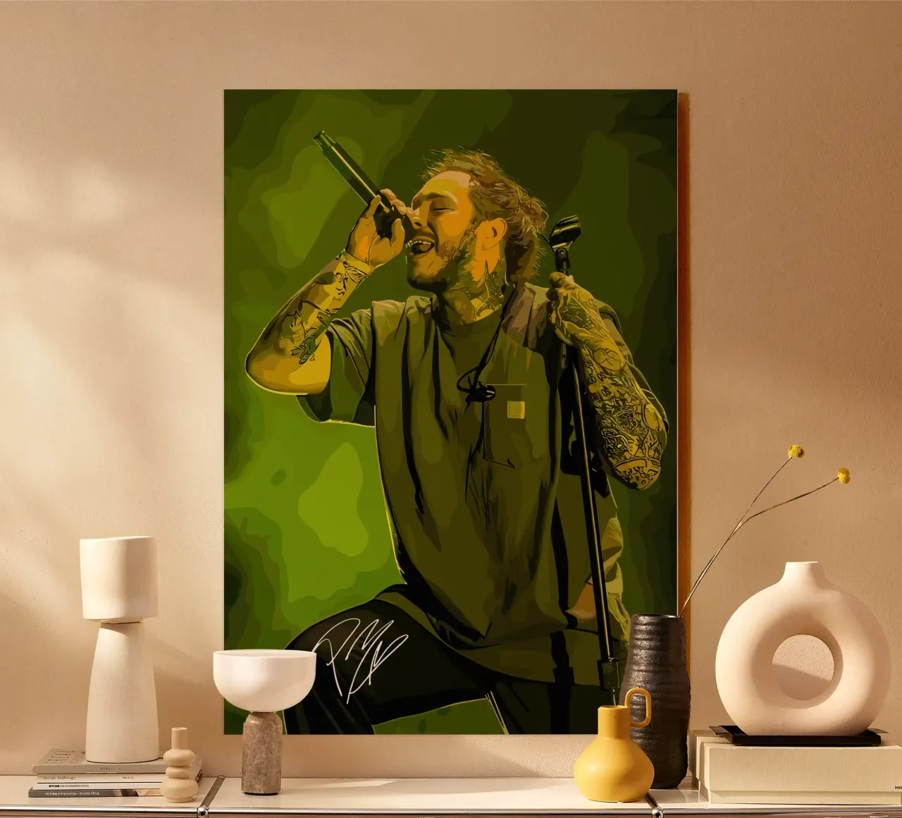 Performance di Post Malone plexiglass da shiners