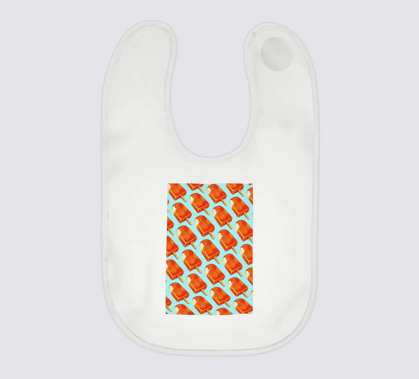 Creamsicle Pattern baby bib by Kelly Gilleran