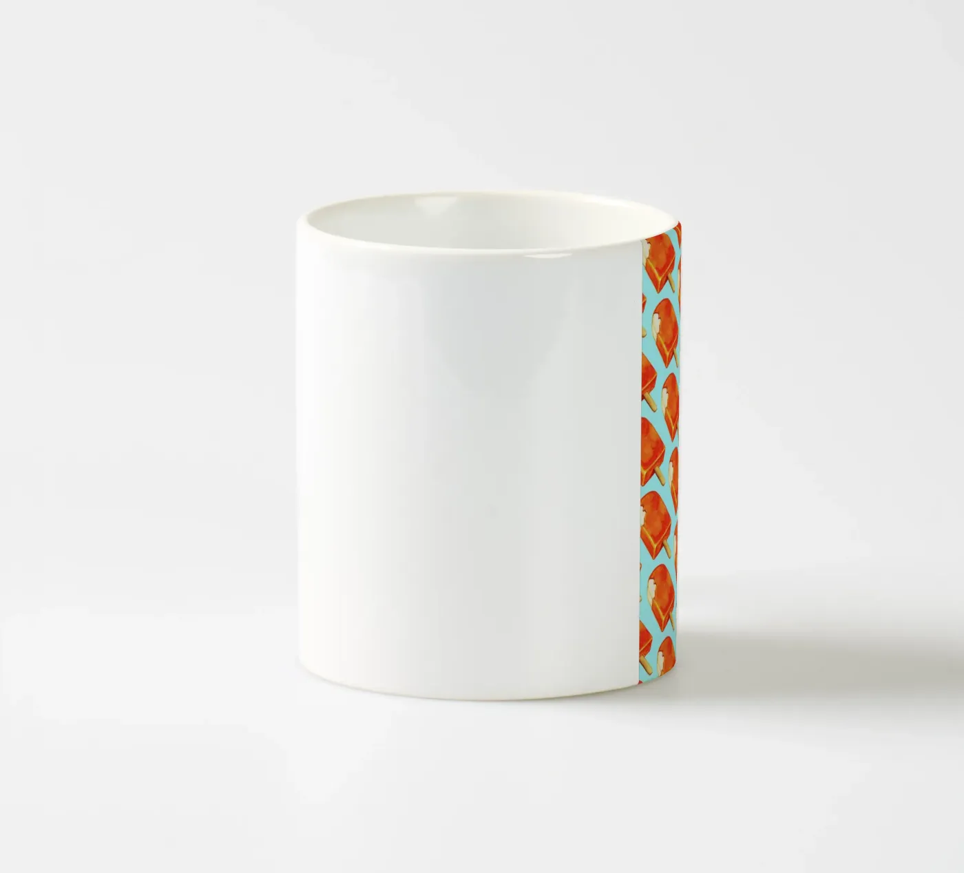 Creamsicle Pattern ceramic mug by Kelly Gilleran