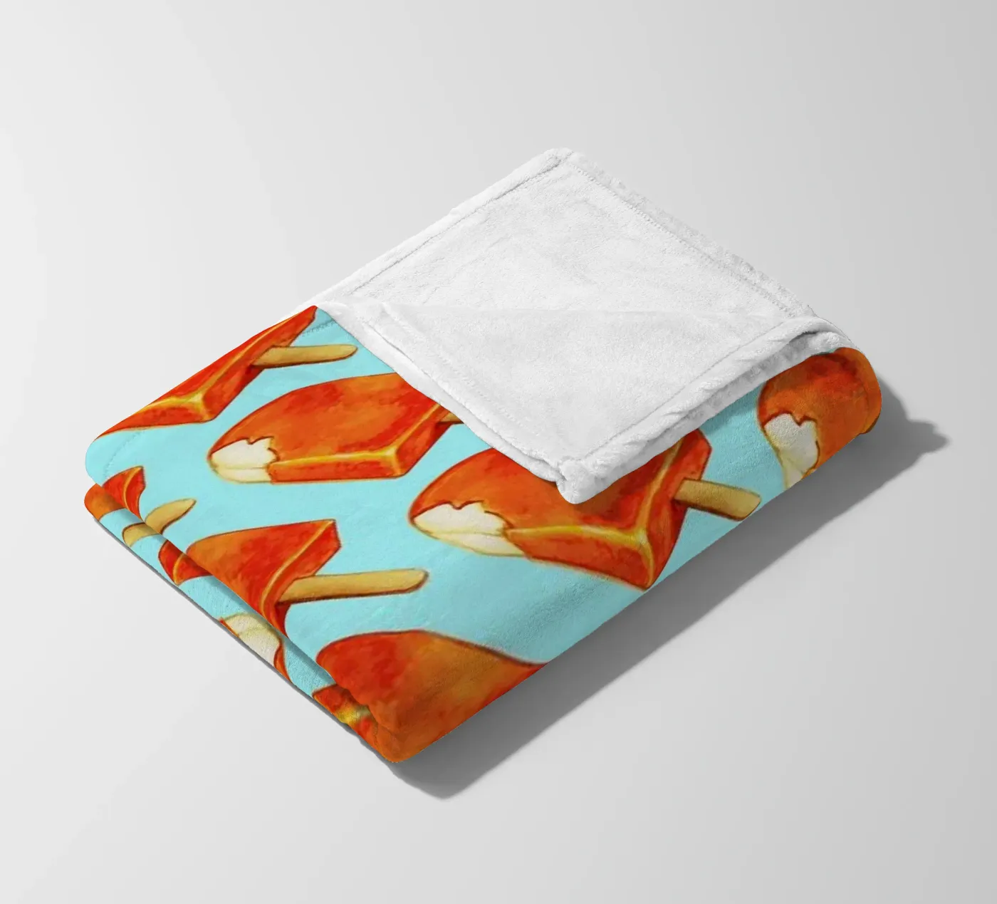 Creamsicle Pattern fleece blanket by Kelly Gilleran