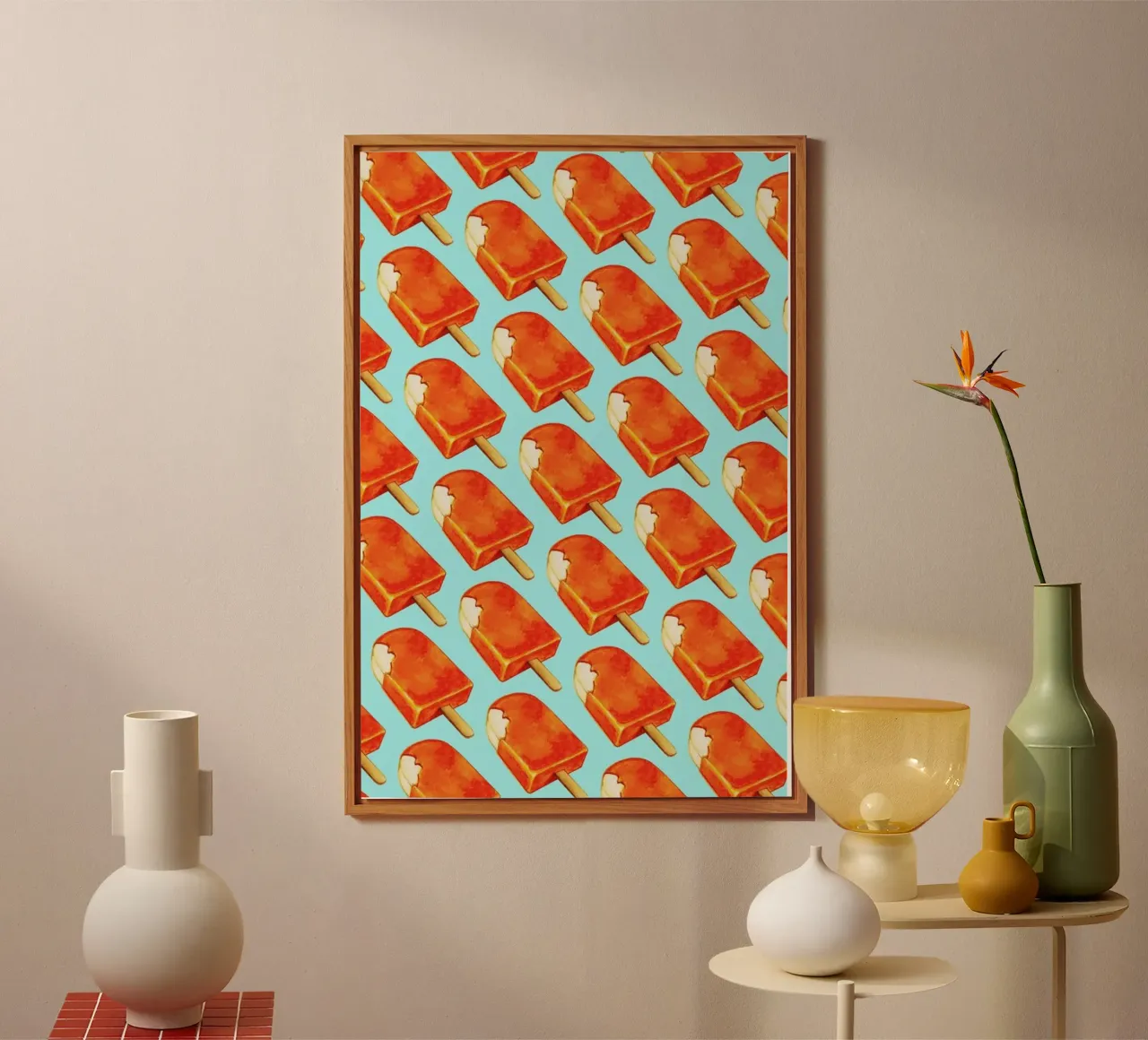 Creamsicle Pattern alu-dibond by Kelly Gilleran