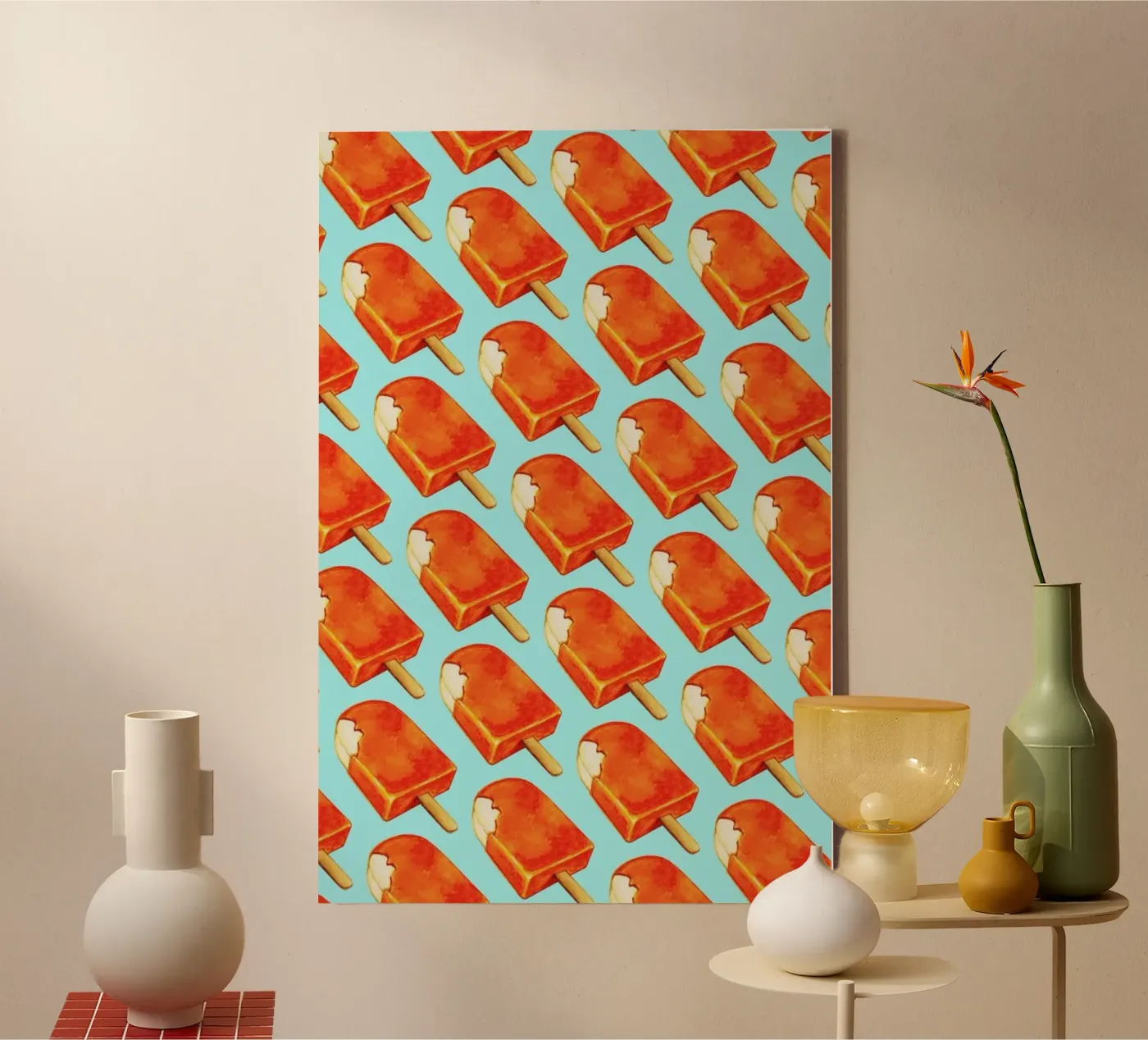 Creamsicle Pattern tela da Kelly Gilleran