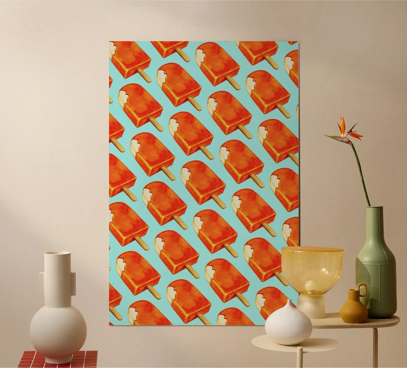 Creamsicle Pattern poster by Kelly Gilleran