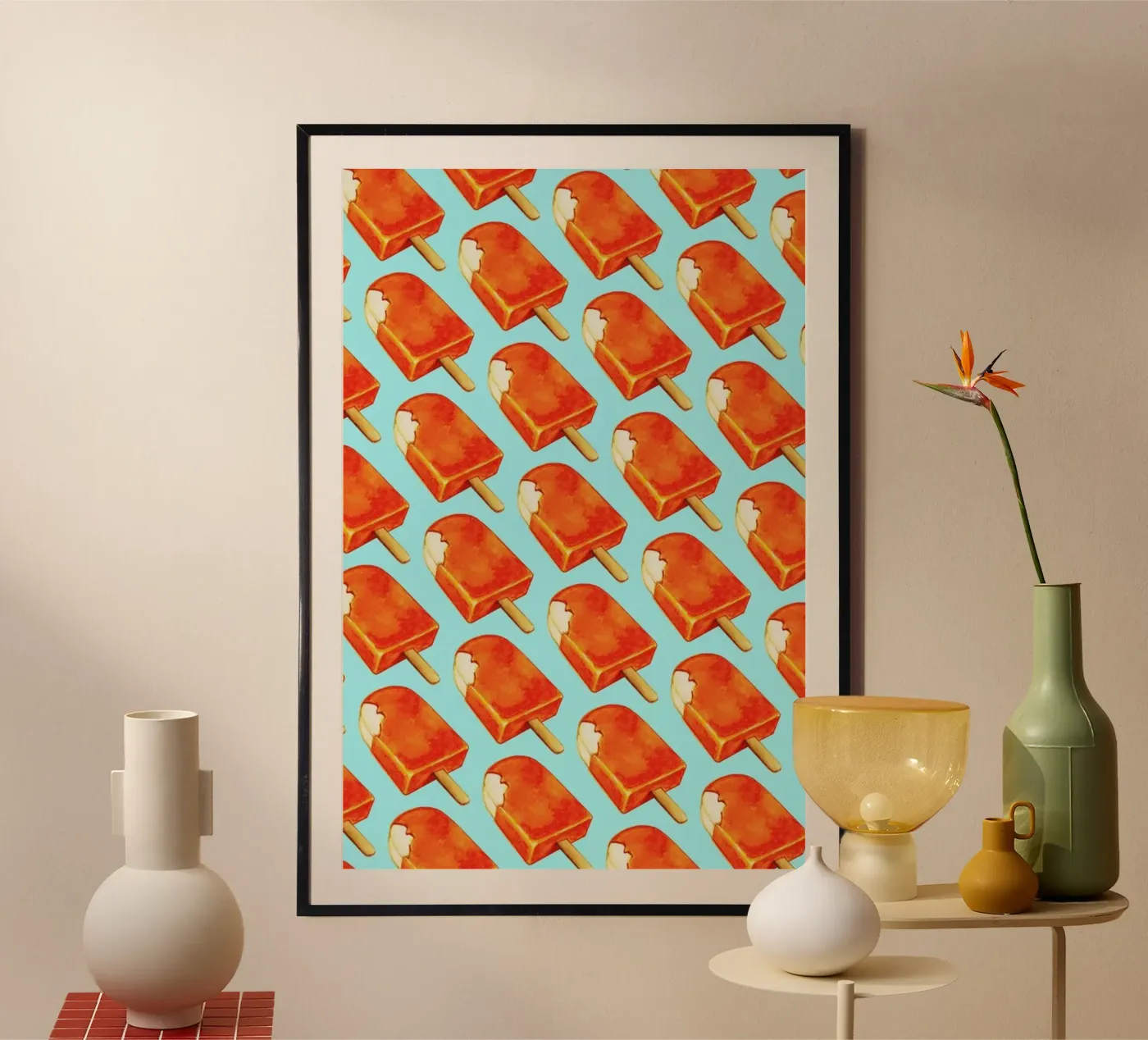 Creamsicle Pattern poster by Kelly Gilleran