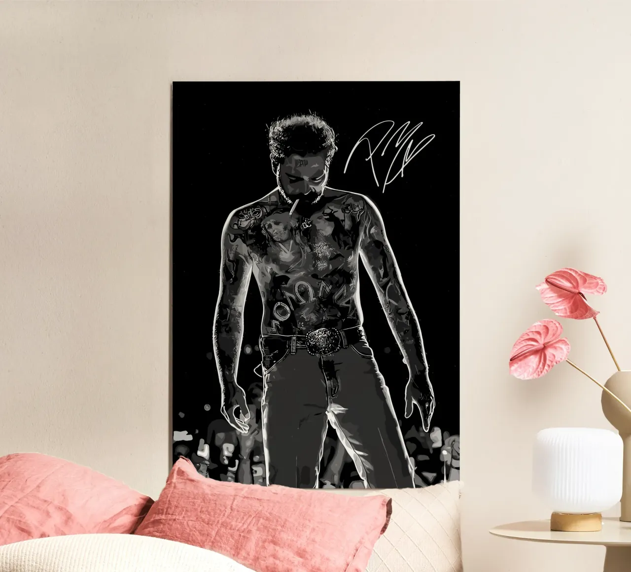 Post Malone alla folla poster da shiners