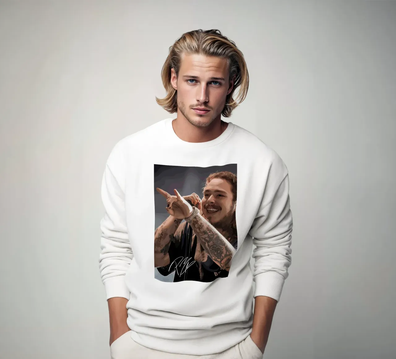 Post Malone Vector Art sudadera de shiners