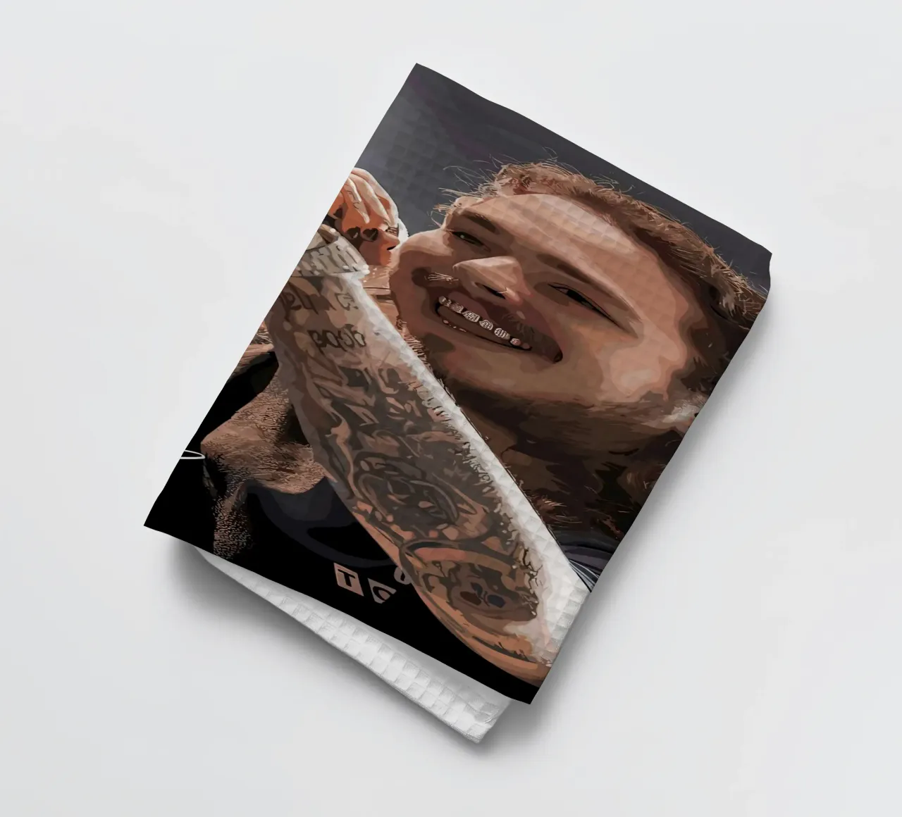 Post Malone Vector Art torchon de shiners
