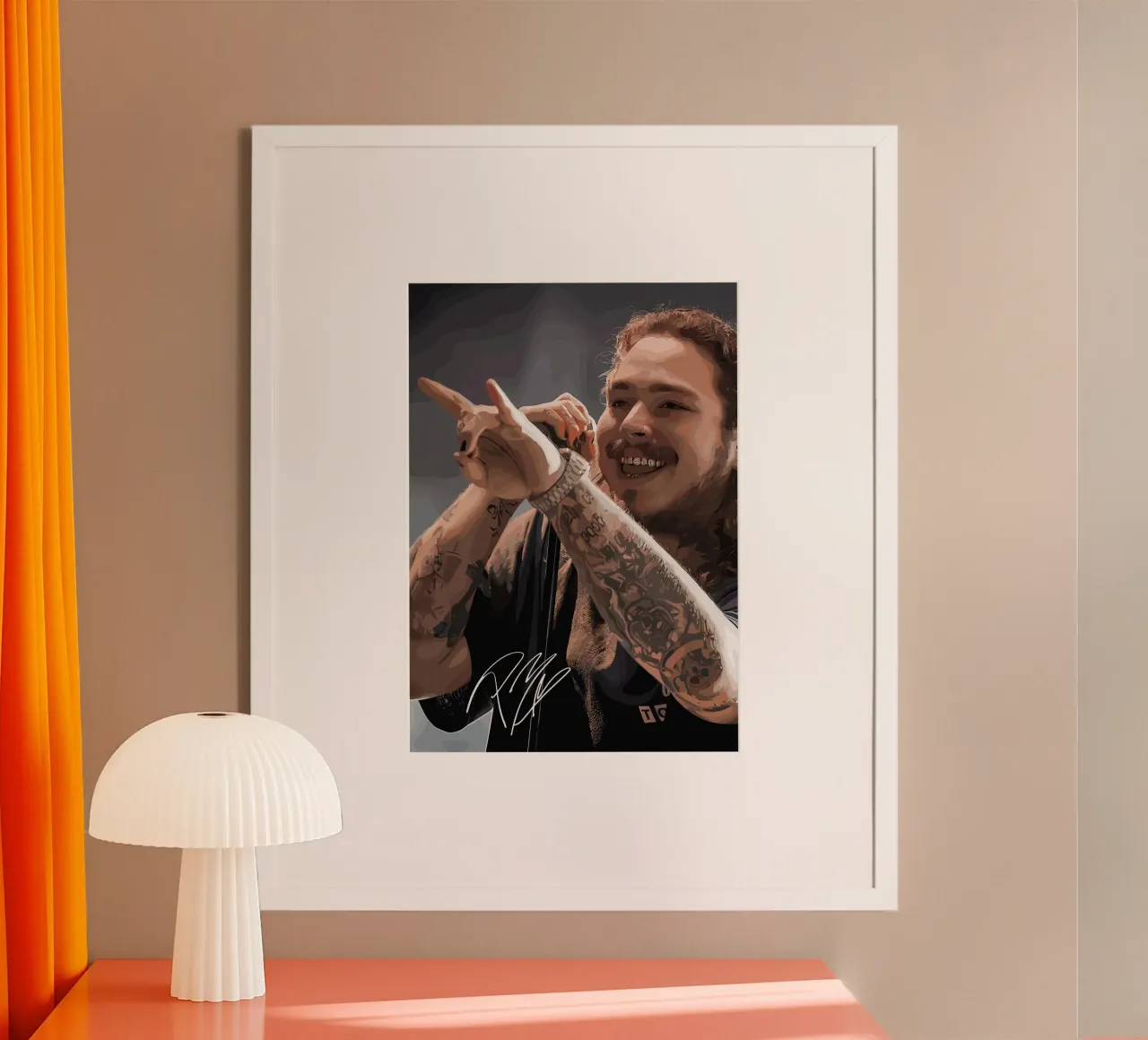 Post Malone Vector Kunst poster van shiners