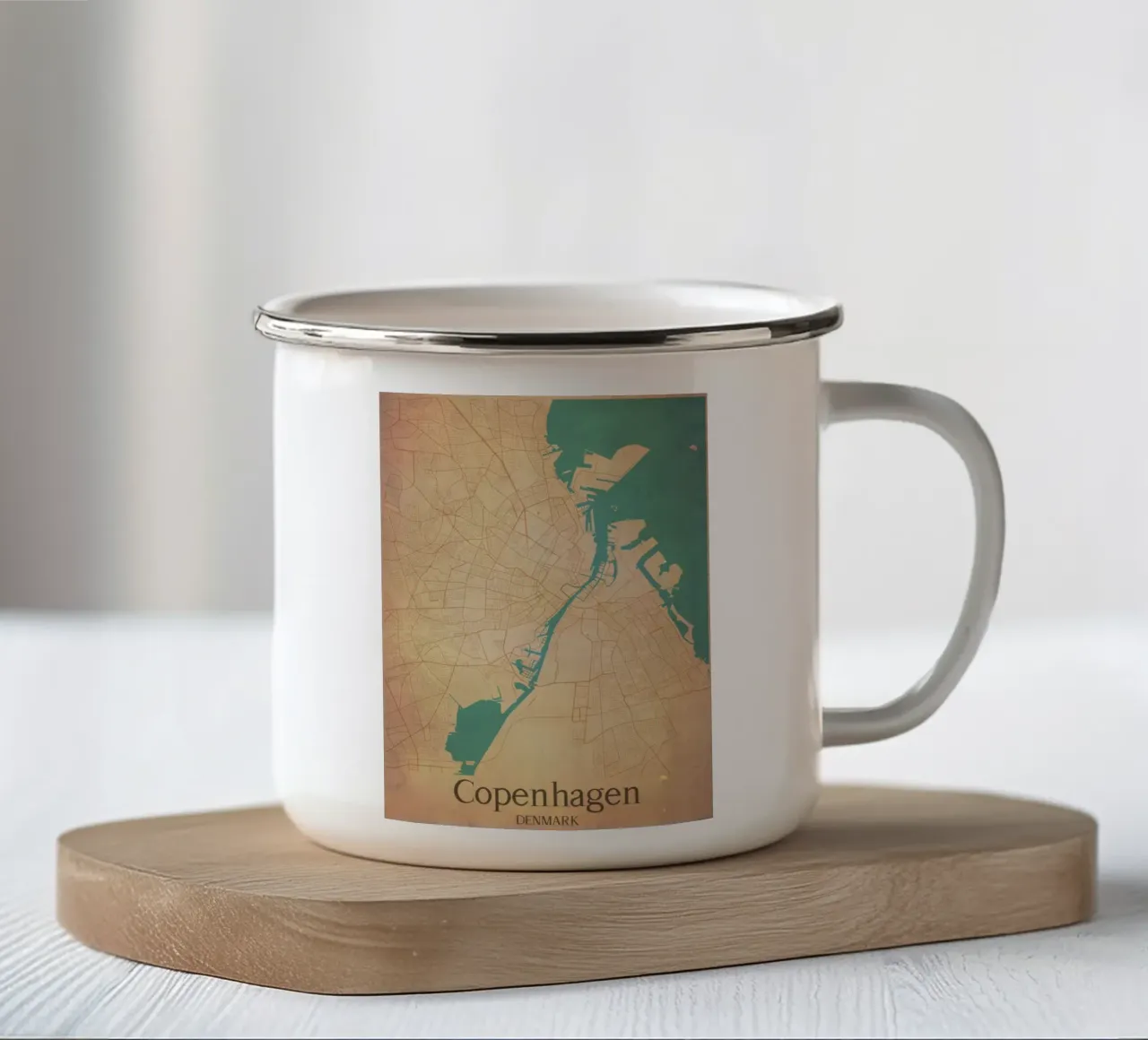 Copenhagen DENMARK tazza in smalto da WorldPrint