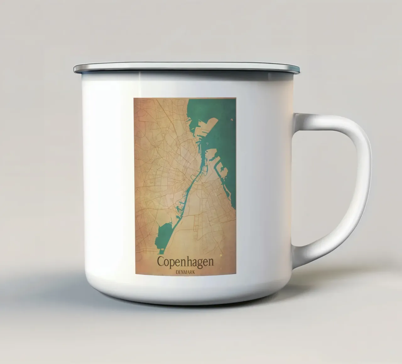 Copenhagen DENMARK tazza in smalto da WorldPrint