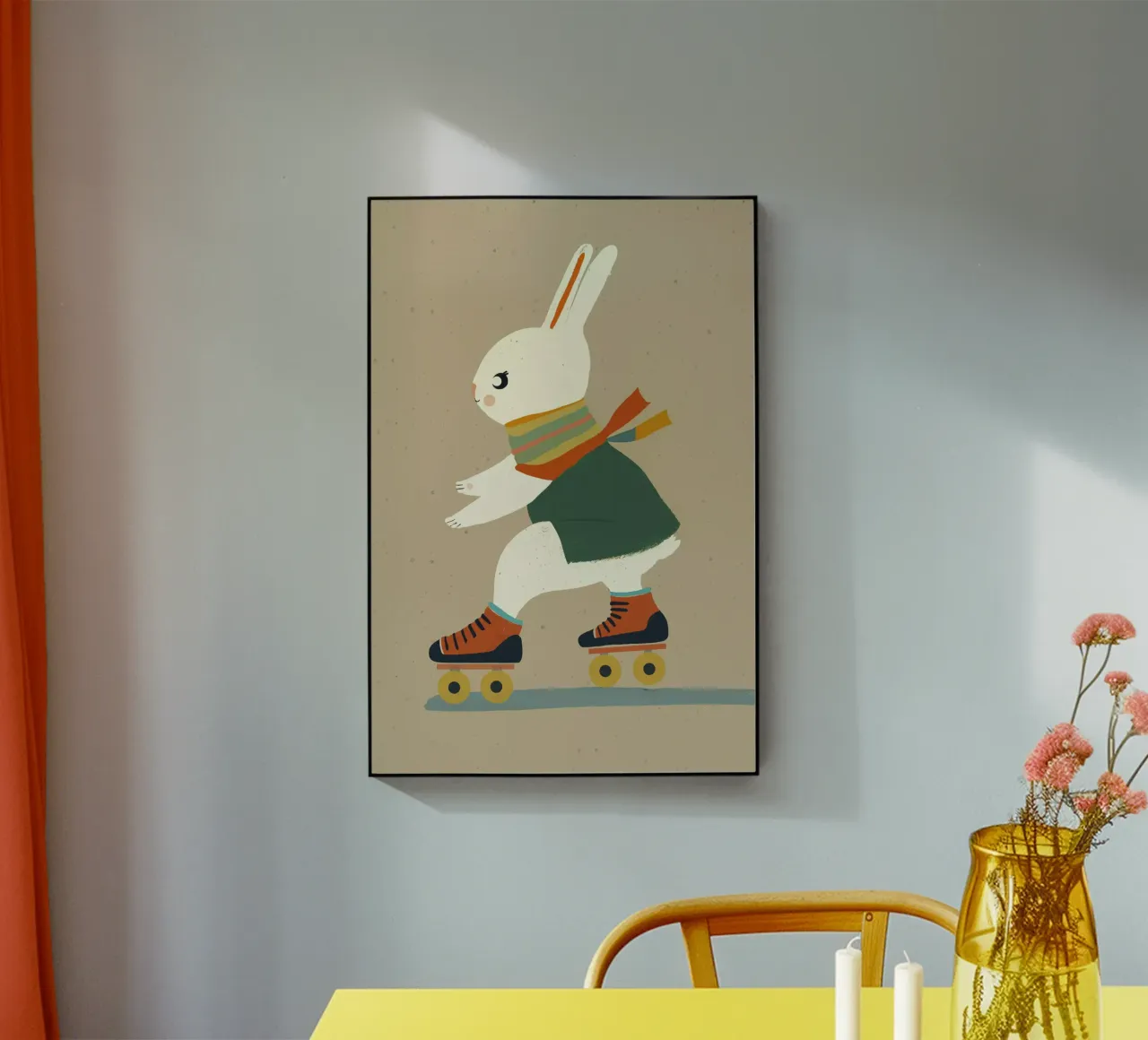 Skating Bunny plexiglass da treechild