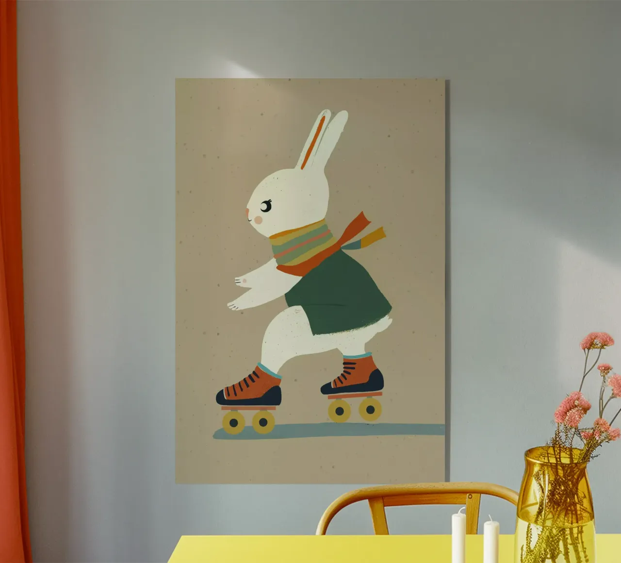 Skating Bunny plexiglass da treechild