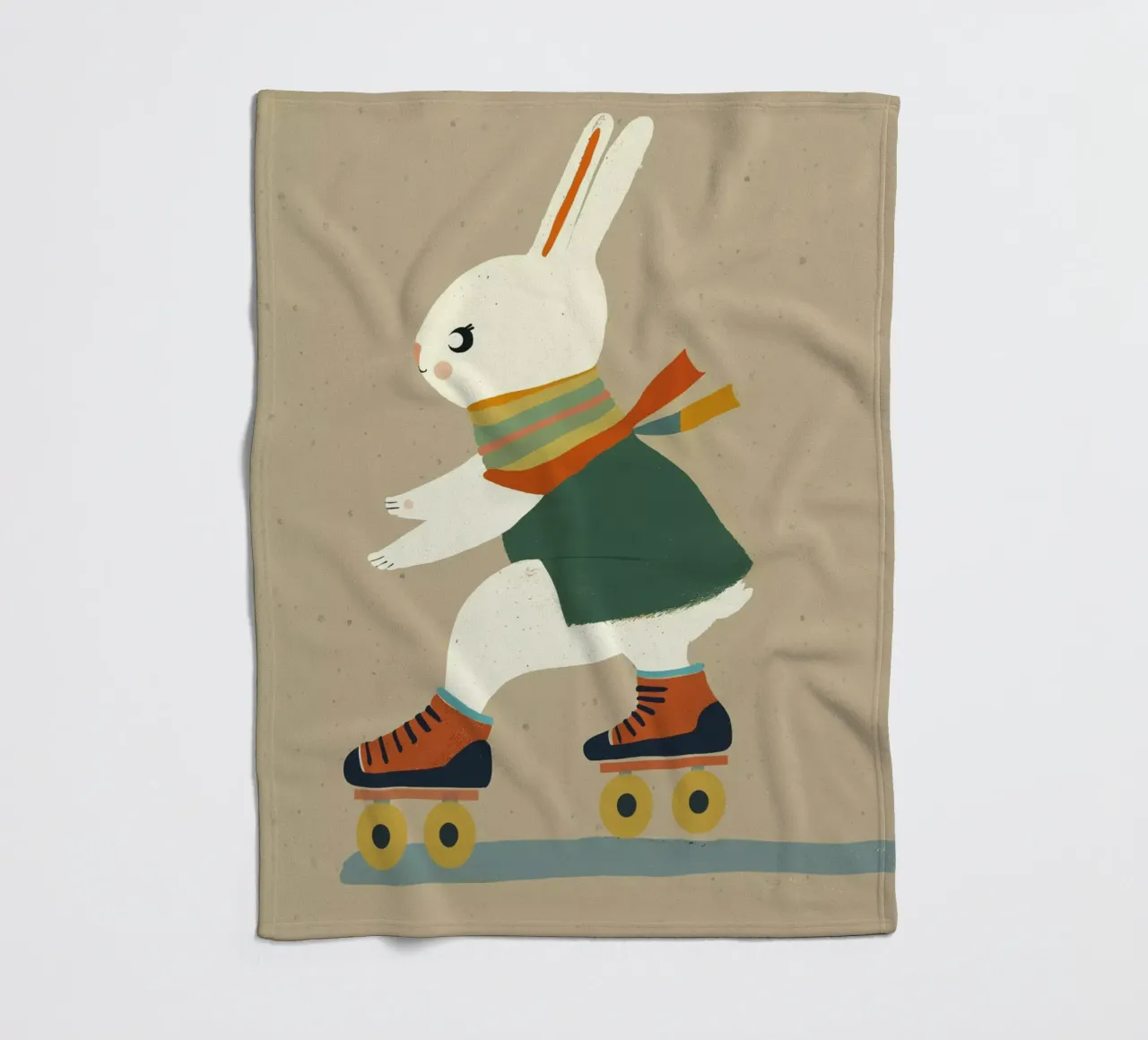 Skating Bunny coperta in pile da treechild